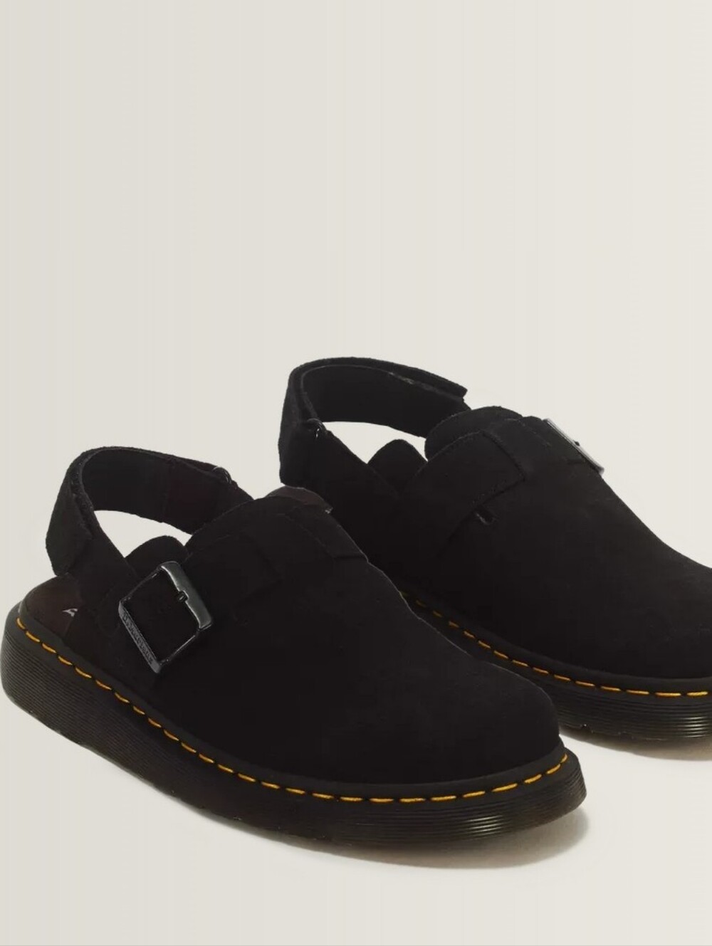 Dr. Martens Jorge 2 Suede Slingback Mules- Black
